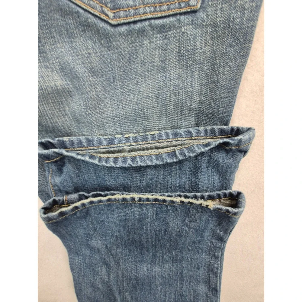 7 For All Mankind Flare Leg Jeans Women's 31 Medium Wash Blue USA